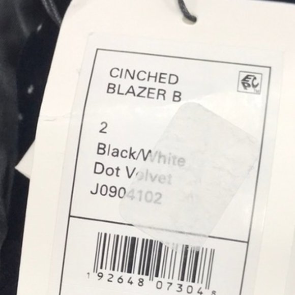 Theory Dotted Cinched Cotton Velveteen Blazer - Picture 8 of 10